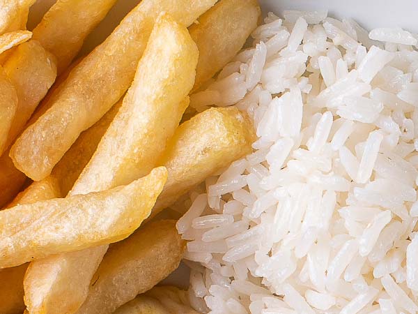 half rice half chips